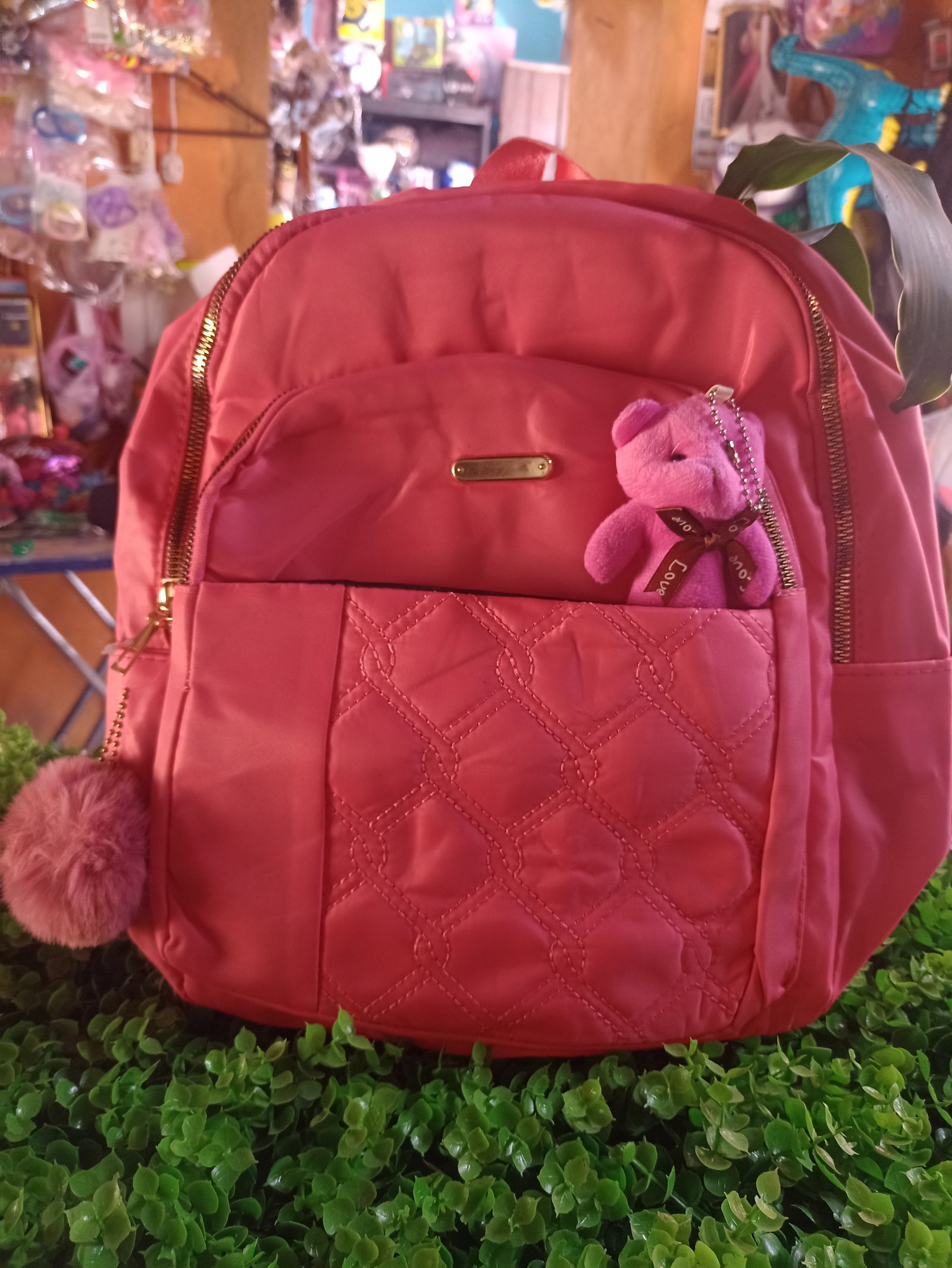 Mochila color rosa