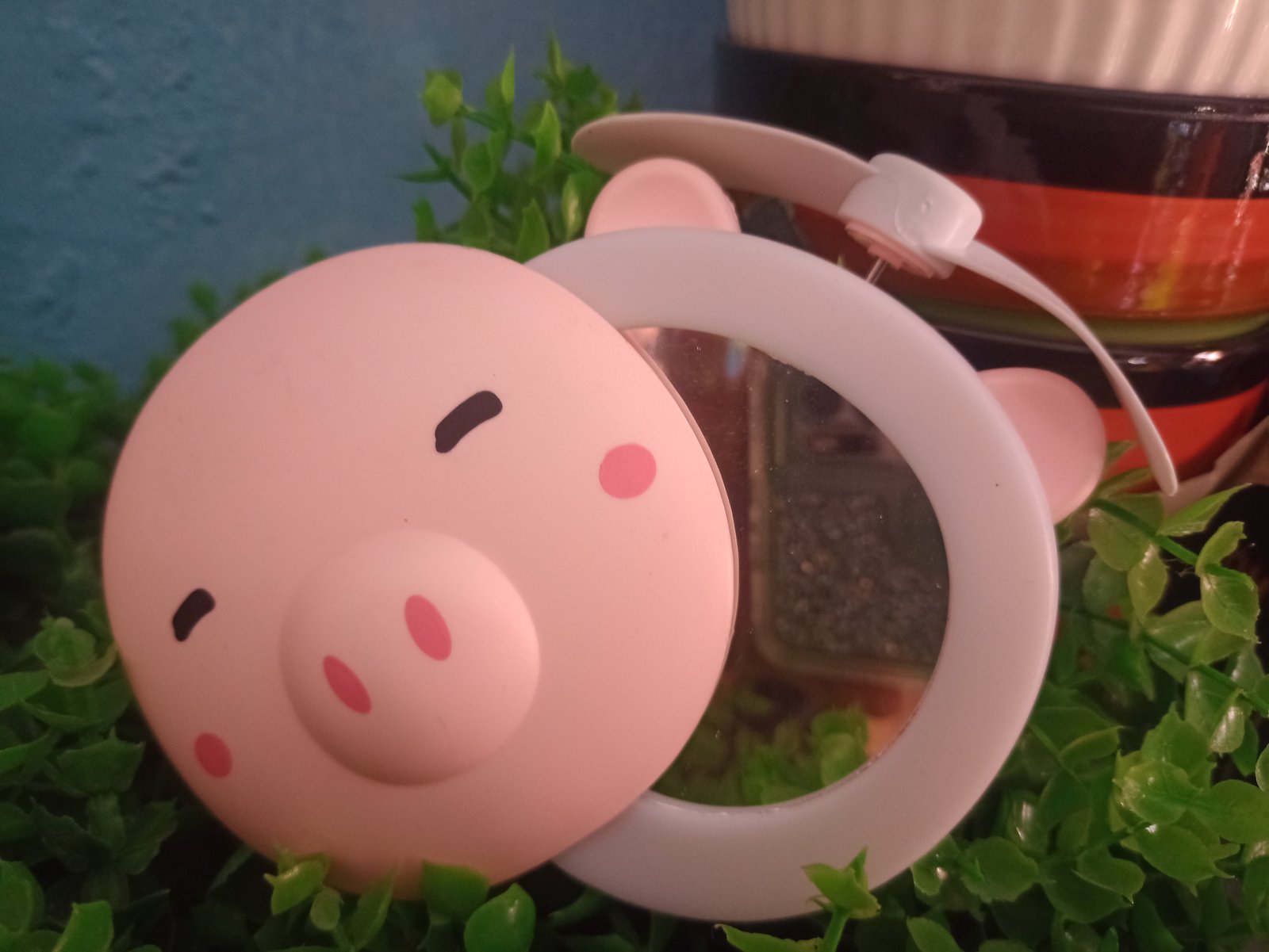 Espejo lámpara y ventilador