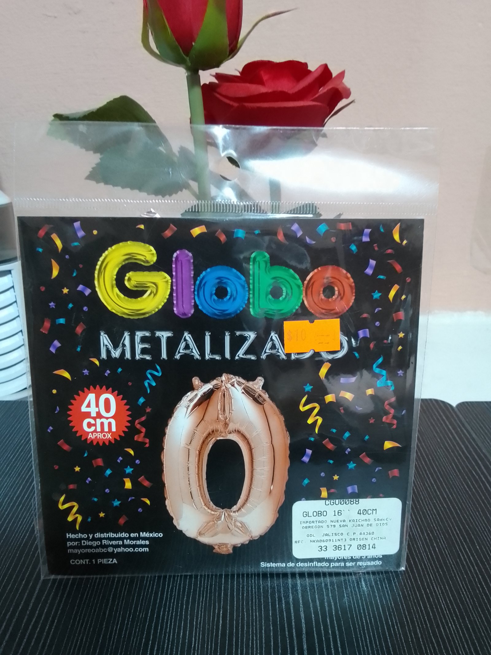 Globo metalizado
