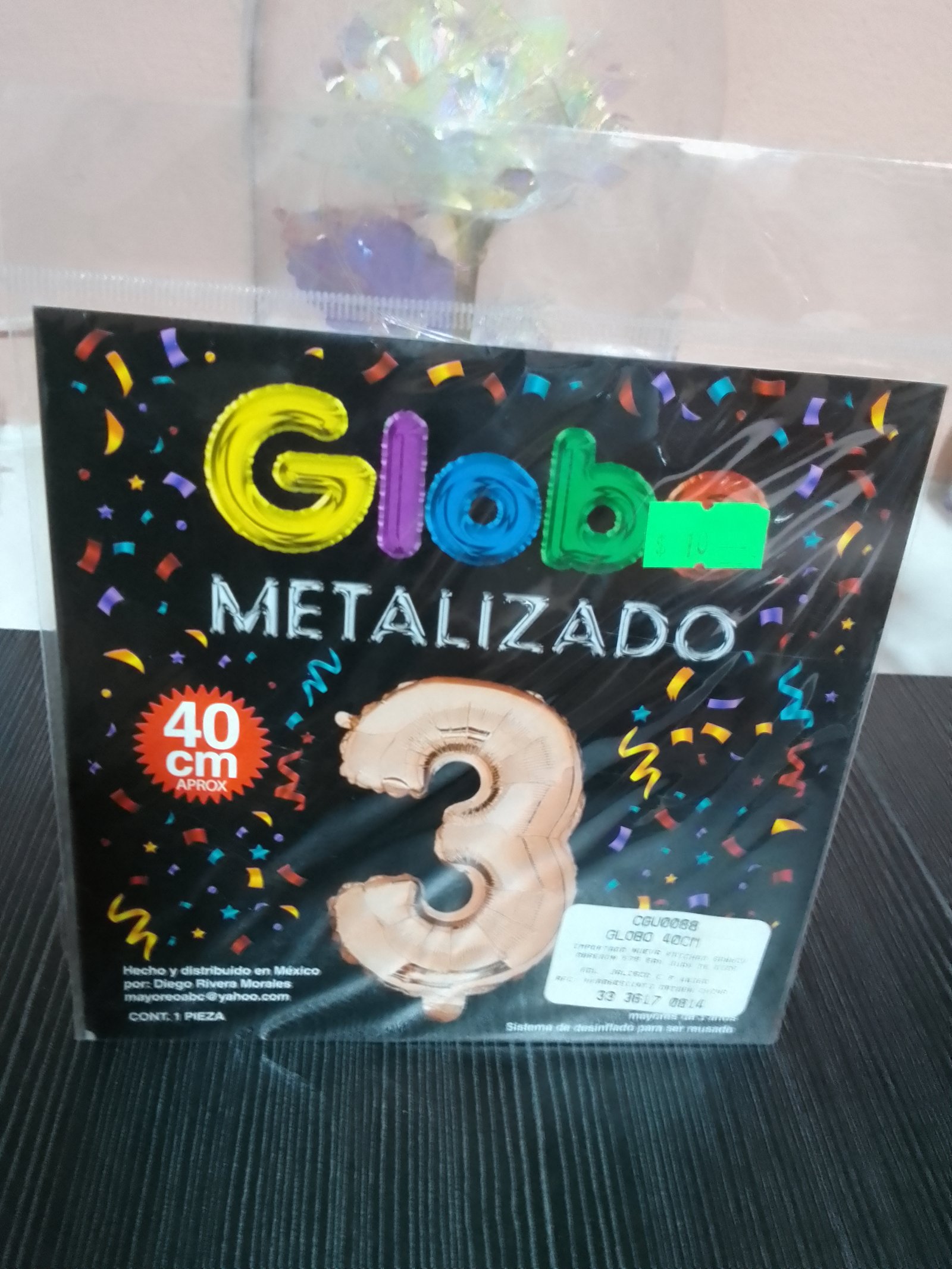 Globo metalizado 40cm