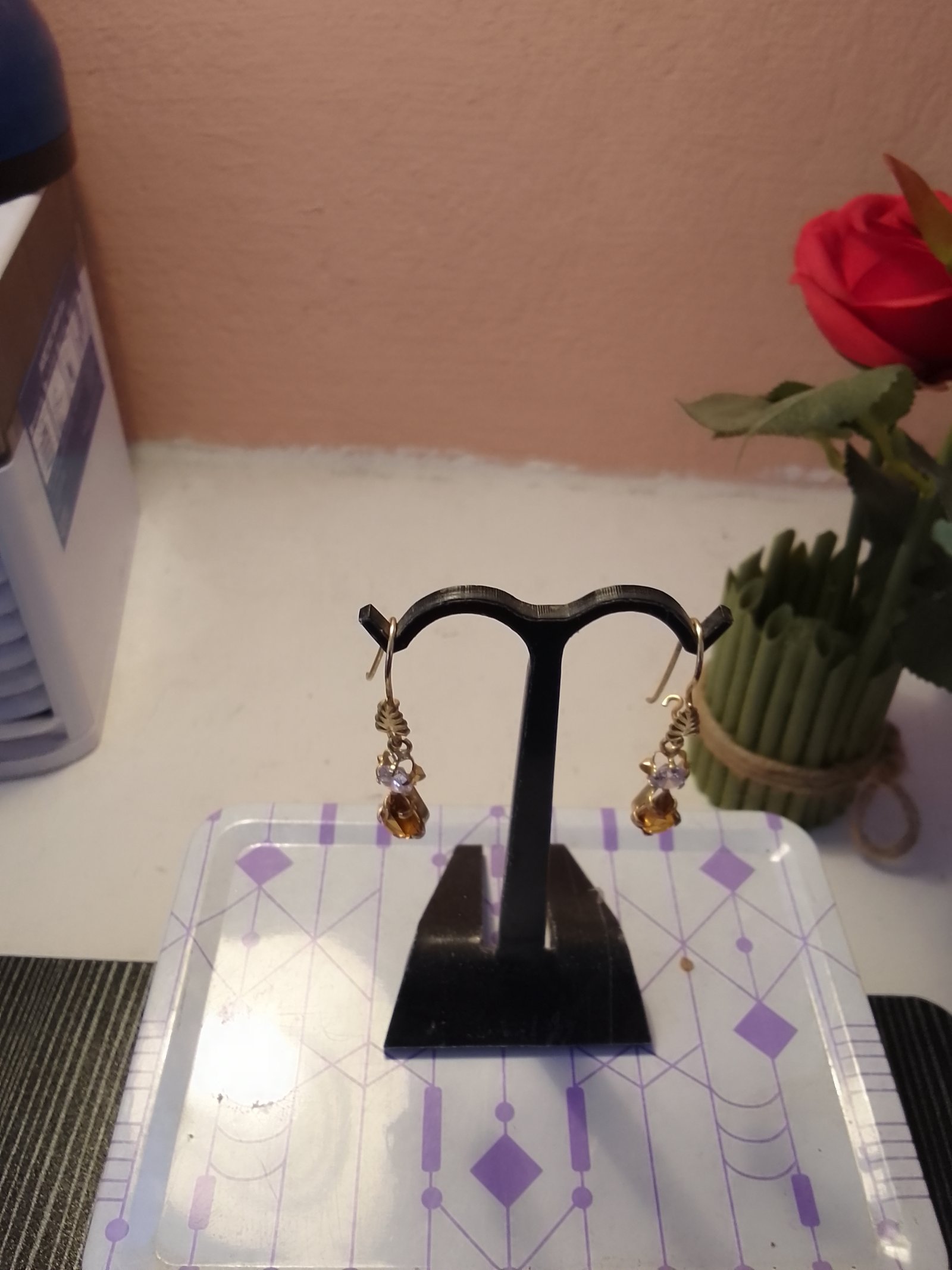 Aretes circonia cafe