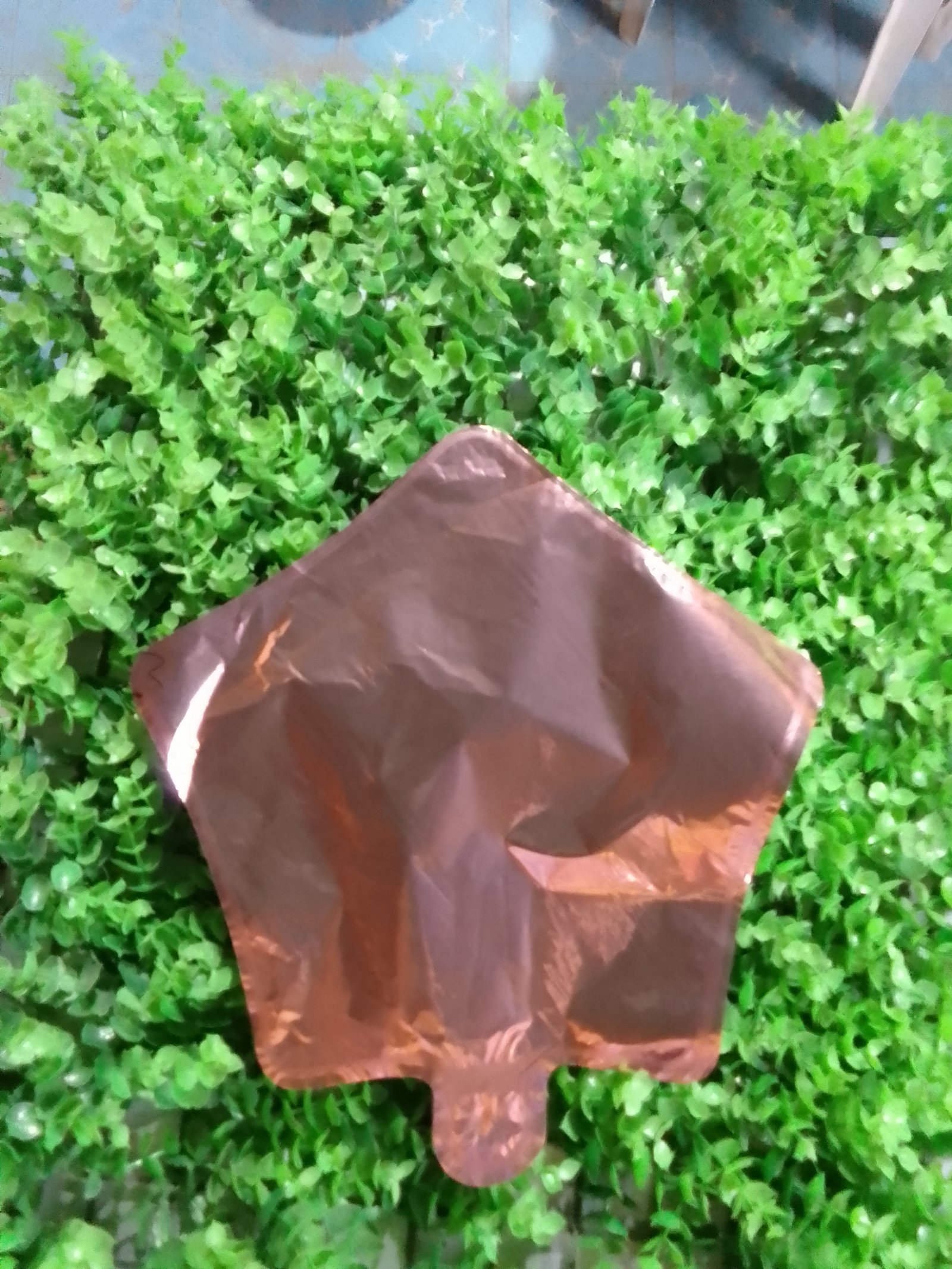 Globo estrella color bronce