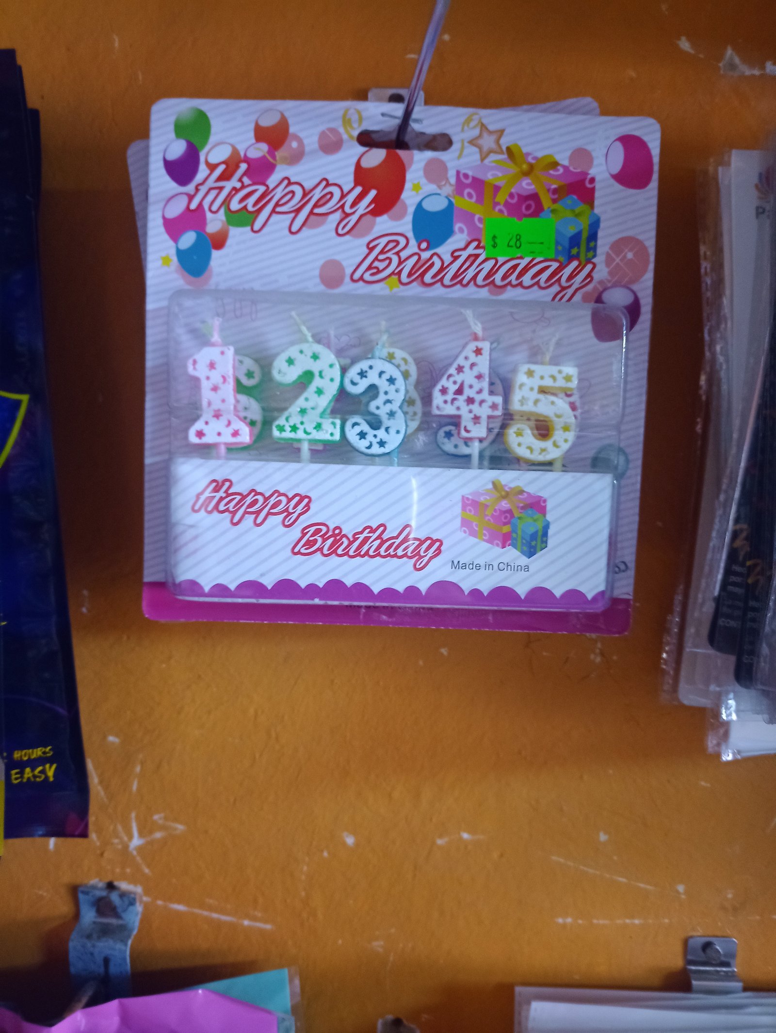 Velas para cumpleaños